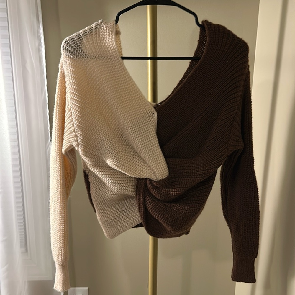 SHEIN two-tone sweater top. Never worn.
